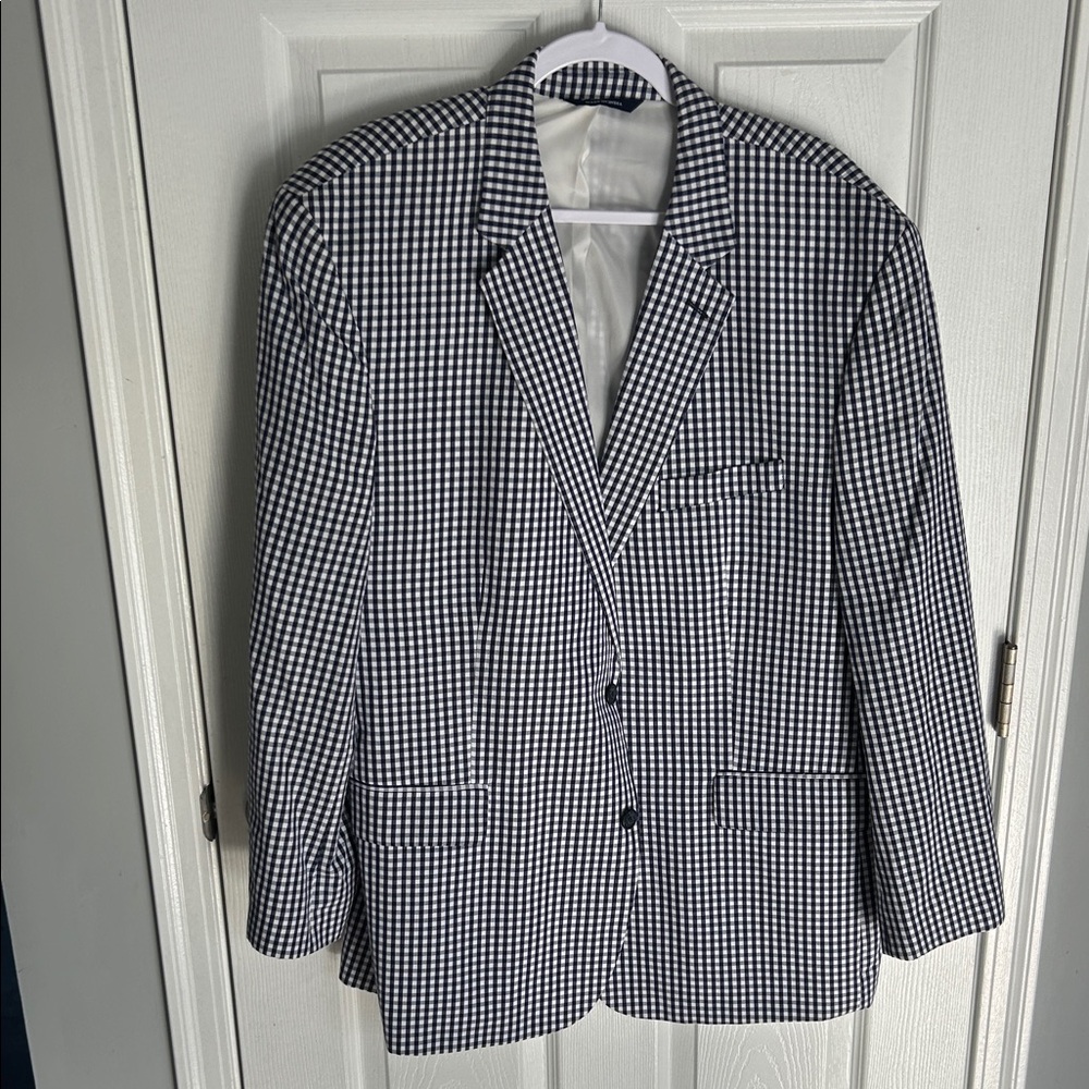 Croft & Barrow Black and White Checkered Jacket